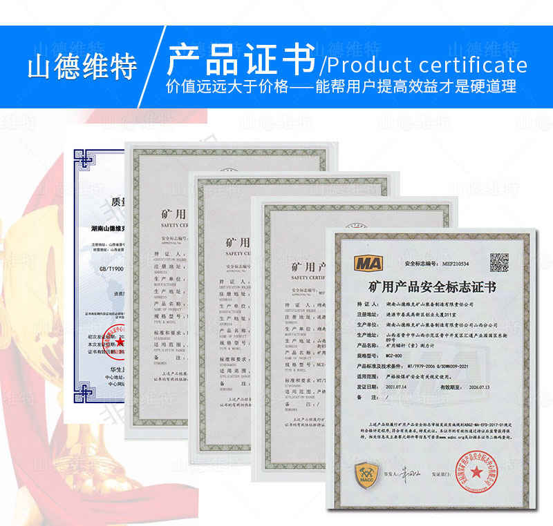 礦用錨索測力計安標證書